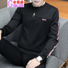 古萊登（GODLIKE） 長(zhǎng)袖 男士T恤 W2780黑色 