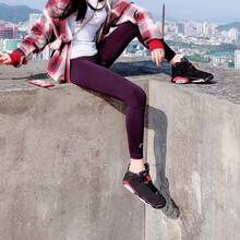 耐克（NIKE）籃球鞋新黑紅女384665-060 