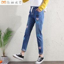 修身牛仔鉛筆褲，微胖妹子的福音