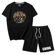 鄧尼斯 短袖 男士T恤 黑色短袖 黑色短褲 003 