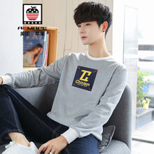AEMAPE 長(zhǎng)袖 男士T恤 灰色 XL，L，M，XXL，XXXL