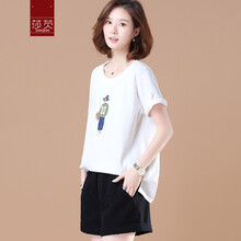 人物,元素,女士,卡通,新款,流行,趨勢,短袖,樣式