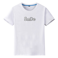 雪薔薇 短袖 男士T恤 smile白 