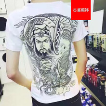 尊尚鳥(niǎo)（zunshangniao） 短袖 男士T恤 紋身關(guān)二爺短袖 