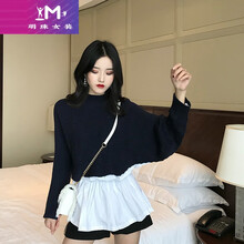 荷葉袖針織衫，微胖女神