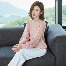 純棉系帶針織衫，打造甜美小仙女