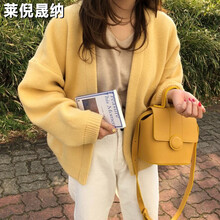 寬松長袖針織衫，微胖女神的福音