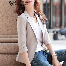 小西服中袖薄款女