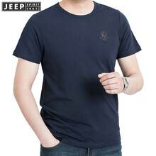 吉普（JEEP） 短袖 男士T恤 寶藍(lán)色  11845604004 
