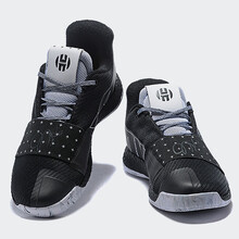哈登（HARDEN）籃球鞋黑白色 
