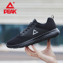 匹克（PEAK）跑步鞋黑銀/網(wǎng)面 