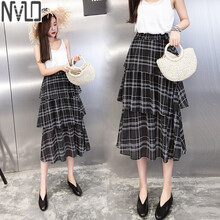 高腰修身短裙，微胖妹子的福音