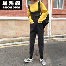 時尚寬松背帶裙，微胖妹子的福音