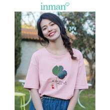 茵曼（INMAN） 繡花，印花 短袖 T恤 女 圓領