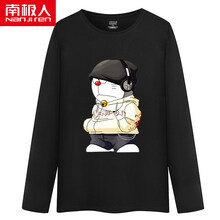 南極人（Nanjiren） 長袖 男士T恤 黑色哆啦A夢【長袖T恤】 