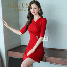 SIN.CYC 純色 口袋 連衣裙