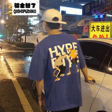 騎士普?。≒utino Rider） 短袖 男士T恤 藍色 