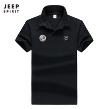 Jeep 短袖 男士T恤 黑色520K 