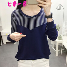 七米一家 拼色 短袖 T恤 女 圓領(lǐng)