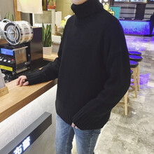 古萊登（GODLIKE） 七分袖 男士T恤 高領(lǐng)黑色 160/84B，XL，L，M，XXXL，XXL