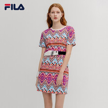 FILA 碎花 拼色，波點 連衣裙