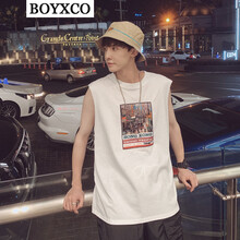 BOYXCO 無袖 男士T恤 BX8白 