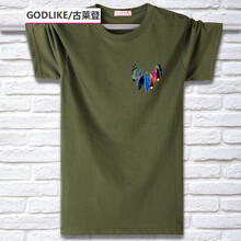 古萊登（GODLIKE） 短袖 男士T恤 小羽毛軍綠 