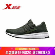 特步（XTEP）跑步鞋綠黑-9296 40
