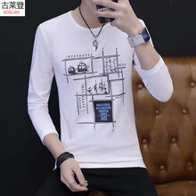 古萊登（GODLIKE） 長袖 男士T恤 帆船白色 XL，L，XXXL，M，XXL