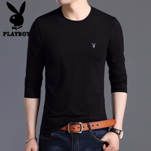 花花公子（PLAYBOY） 短袖 男士T恤 1501黑色長袖款 
