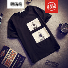 尊尚鳥(niǎo)（ZunshangniaO） 短袖 男士T恤 黑色（買(mǎi)兩件送襪子哦） 