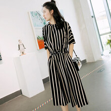 穿條紋裙，打造優(yōu)雅女神