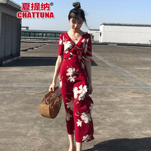 夏提納（CHATTUNA） 花色 露背 連衣裙