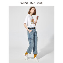西遇（Westlink） 印花 短袖 T恤 女 圓領(lǐng)