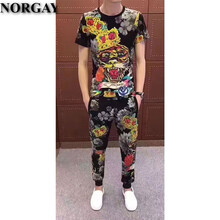 諾爾蓋（NORGAY） 短袖 男士T恤 皇冠黑色 