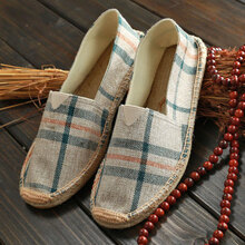 圖珞（TULUO）男士粉紅色 麻布紅色 42