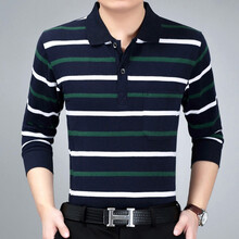 deciuhlae 長袖 男士T恤 長袖翻領(lǐng)-59# 