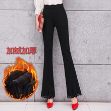 豎款條紋女褲，微胖妹子的福音