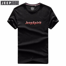 吉普（JEEP） 短袖 男士T恤 01-黑色 