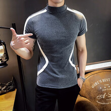 凡迪時(shí)尚（FANDISS） 短袖 男士T恤 灰色 S，XL，L，M，XXL，XXXL