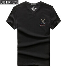 Jeep 短袖 男士T恤 4102黑色 