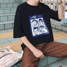 富貴鳥（FUGUINIAO） 短袖 男士T恤 搞滑四人頭短T 黑色 