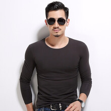 賓仕爵 長(cháng)袖 男士T恤 深灰 