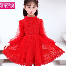 紅色小孩連衣裙