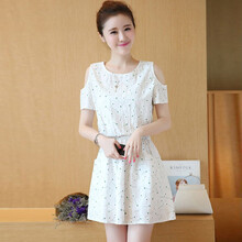 復古印花連衣裙，打造清爽小仙女