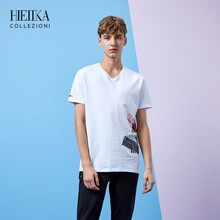 海一家（Hieiika） 短袖 男士T恤 漂白花紋G7 