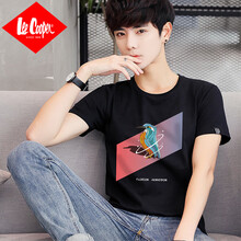 Lee Cooper 短袖 男士T恤 T10黑色 