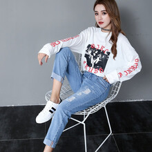 元素,樣式,新款,流行,牛仔褲女式,趨勢(shì),直筒,高腰