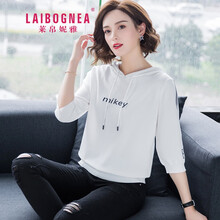 萊帛妮雅（LAIBOGNEA） 露背 短袖 T恤 女 連帽
