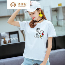 時(shí)尚印花短袖，微胖妹子的福音！